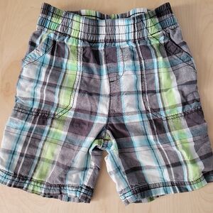 💙 3 for $10 💙 Jumping Beans Kids Shorts, Green & Blue Plaid, Size 3T